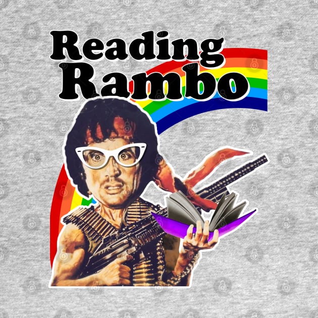 Reading Rambo by darklordpug